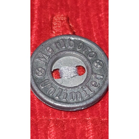 VTG 90s Marlboro Unlimited Red Corduroy 1/2 Zip Pullover Shirt Jacket XL XLarge - Picture 5 of 12